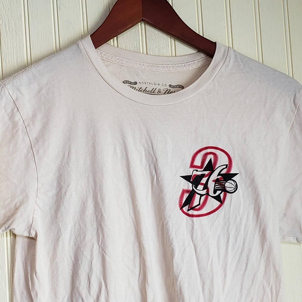 Philadelphia 76ers Shirt Mens Small NBA Basketball Allen Iverson Mitchell‎ Ness